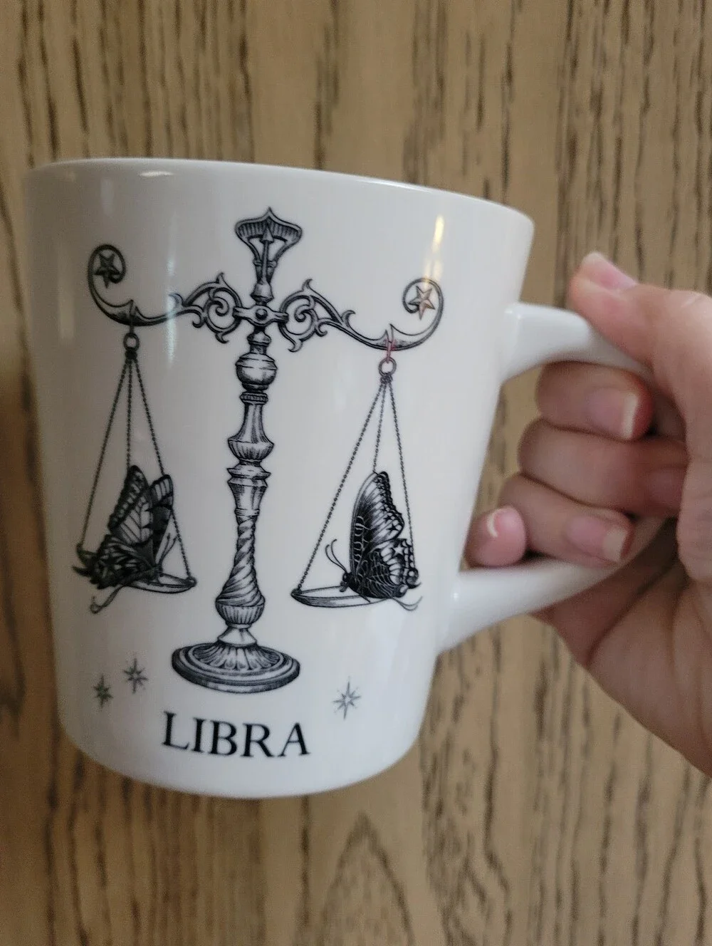 Williams Sonoma X Rory Dobner Zodiac LIBRA 20 oz Mug Scales Astrology Porcelain